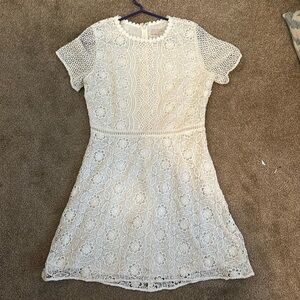 Loft White Lace Minidress